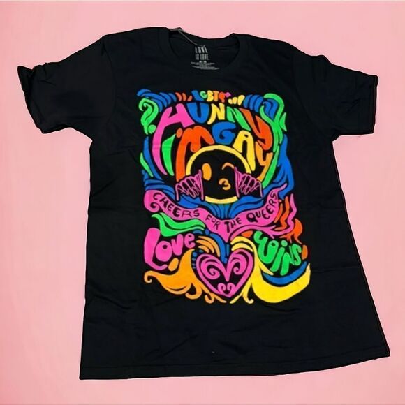 love is love Tops - LGBTQ Love is Love Graphic Tee Shirt Size Small